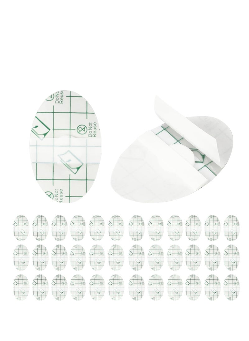 Generic 60 Pcs Baby Waterproof Ear Stickers Clear Disposable Ear Covers with Ear Plugs, Baby Ear Protection for Bath, Ear Shower Caps for Shower Surfing Snorkeling and Other Water Sports(White)  - Image 1