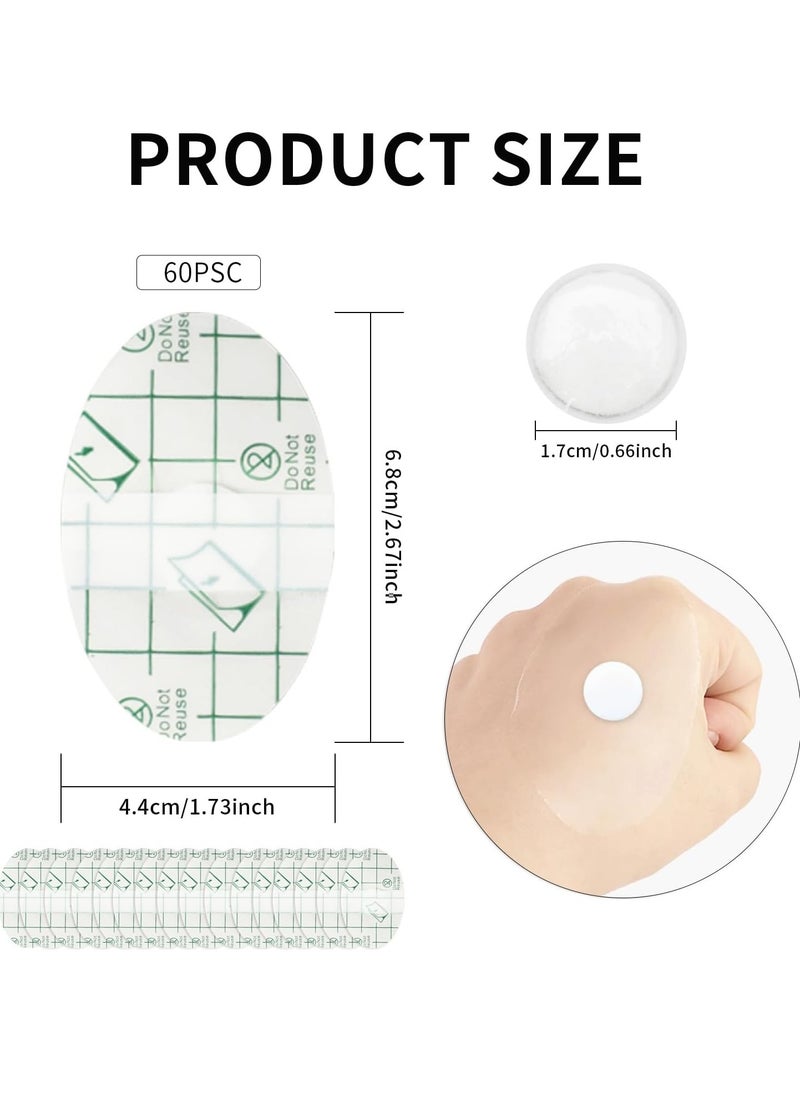 Generic 60 Pcs Baby Waterproof Ear Stickers Clear Disposable Ear Covers with Ear Plugs, Baby Ear Protection for Bath, Ear Shower Caps for Shower Surfing Snorkeling and Other Water Sports(White)  - Image 2