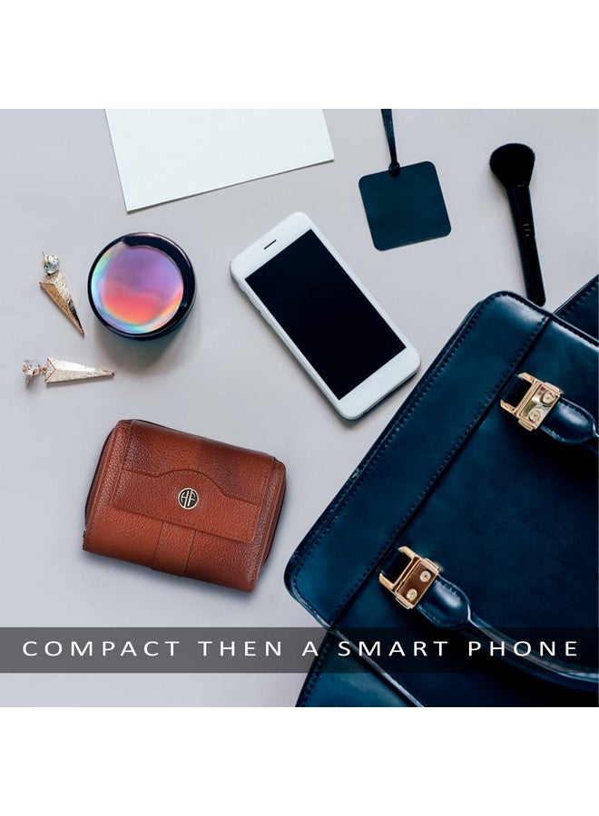  هاموندز فلاي كاتشر محفظة HAMMONDS FLYCATCHER للنساء - محفظة نسائية من الجلد الطبيعي - لون بني - 14 فتحة للبطاقات - حماية RFID - 3 فتحات لبطاقات الهوية - محفظة نسائية - إغلاق بزر - محفظة يد - للاستخدام اليومي، محفظة نقود - Image 4