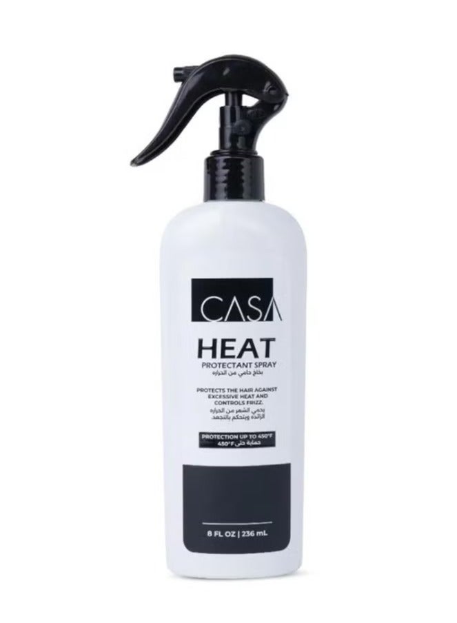 كازا بخاخ حماية الشعر من الحرارة حتى 450 فهرنهايت – يقلل التقصف ويمنح لمعة صحية – 237 مل - Image 1