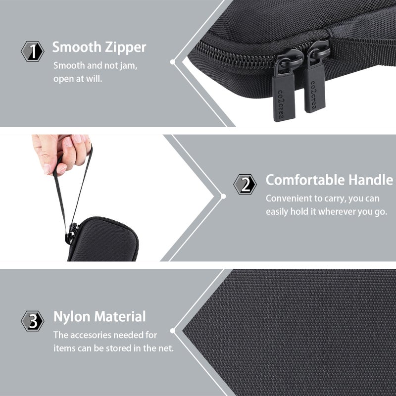 co2CREA Hard Case Compatible with Anker MagGo 3-in-1 Charging Station Qi2 Certified 15W MagSafe-Compatible Wireless Charger Stand, Black Case - Image 5