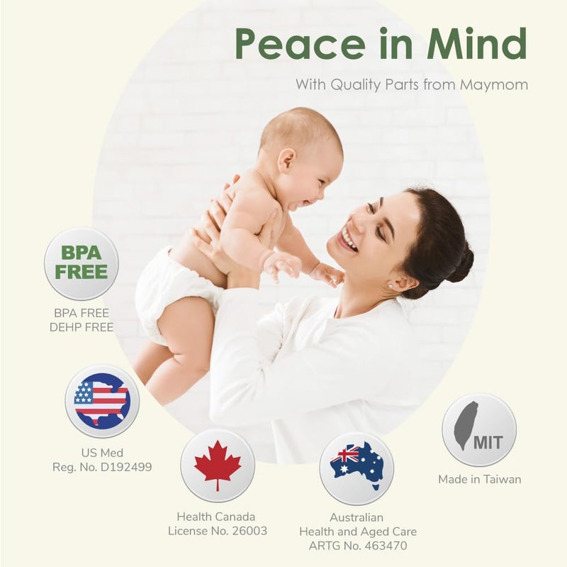 Maymom كوب تغذية الأطفال من ميموم، كوب تغذية قصير الأمد قابل لإعادة الاستخدام والتخلص منه لجمع الحليب الأول، 1 أونصة، 4 قطع - Image 5