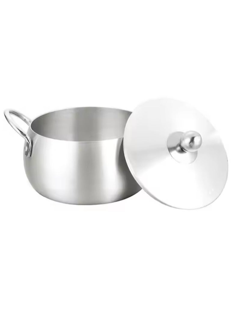 10-piece aluminum cookware set, silver, 16 - 18 - 20 - 22 - 24 cm - Image 3