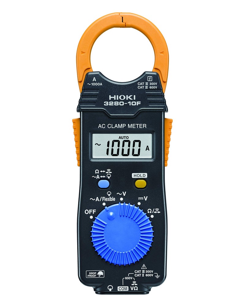 HIOKI AC CLAMP METER 3280-10F Rugged & Compact, Essential Equipment for Professional Electricians: Measure Current and Voltage with a Single Instrument, Black - Image 1