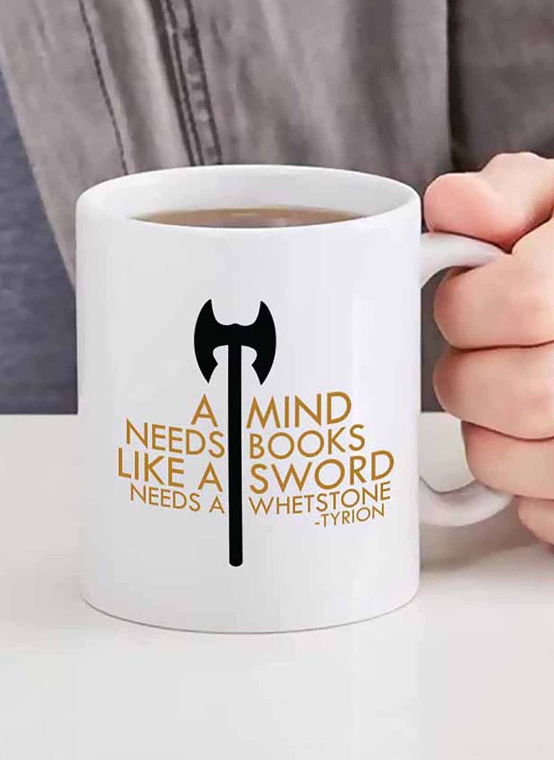 Spoil Your Wall Tyrion Lannister Quote from Game of Thrones Printed Ceramic Coffee Mug 325ml, Perfect Gifting by Spoil Your Wall  - Image 3