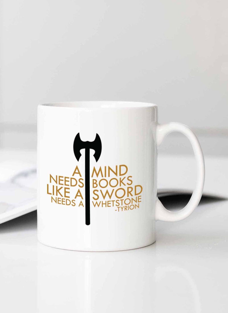 Spoil Your Wall Tyrion Lannister Quote from Game of Thrones Printed Ceramic Coffee Mug 325ml, Perfect Gifting by Spoil Your Wall  - Image 2