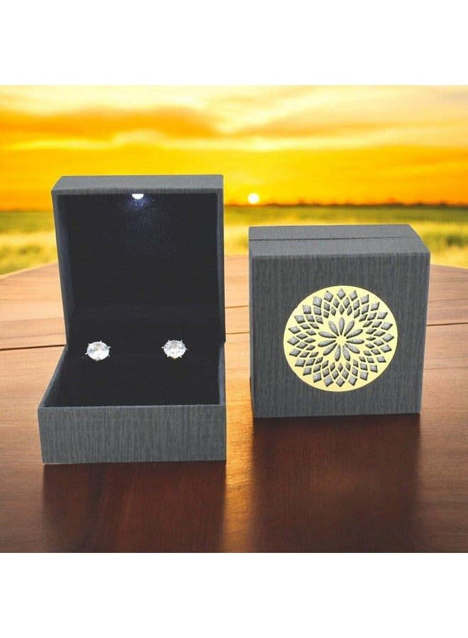 Moon Wood LED Light Box for Top or Earring (Grey, 2.75 x 2.75) - Image 3