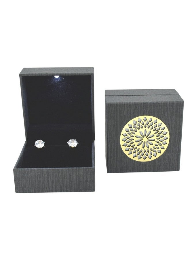Moon Wood LED Light Box for Top or Earring (Grey, 2.75 x 2.75) - Image 1