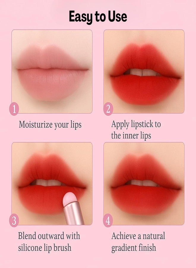 Flavizo 2 Pcs Silicone Lipstick Brush Applicator, Soft Flexible Lip Brushes for Lipstick Balm Gloss, Easy to Clean Lipstick Applicator and Concealer, Portable Lip Tool - Image 5