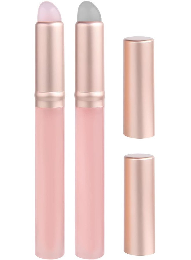 Flavizo 2 Pcs Silicone Lipstick Brush Applicator, Soft Flexible Lip Brushes for Lipstick Balm Gloss, Easy to Clean Lipstick Applicator and Concealer, Portable Lip Tool - Image 1