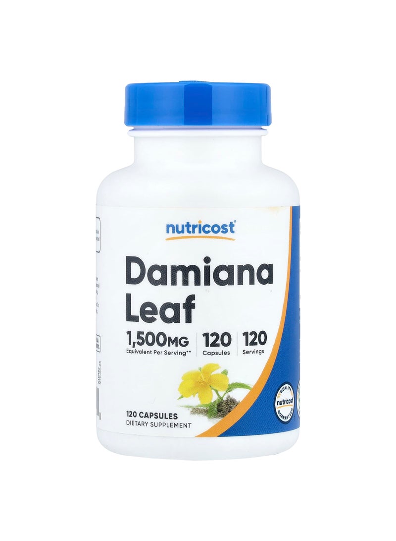 Nutricost Damiana Leaf, 120 Capsules (150 mg per Capsule)