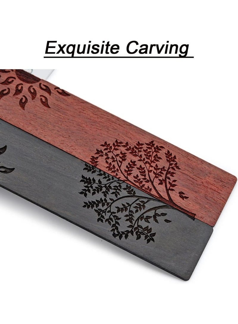 علامة كتب خشبية، علامة كتب هدية للرجال والنساء، إكسسوارات علامات الكتب (الشمس والشجرة) - Image 4