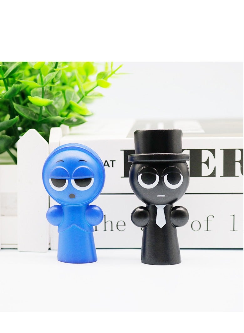 Rhythm Box Collectible Figure Sprunki, 8 cm Height, PVC Material, Stylish Pen Cap Decoration, Unique Gift Option.  - Image 2