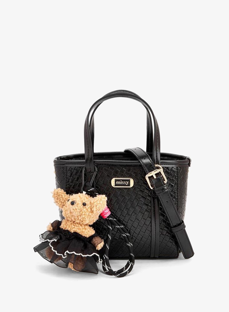 MISSY Tote With Waffle Embossing And Multiple Charms - Image 1