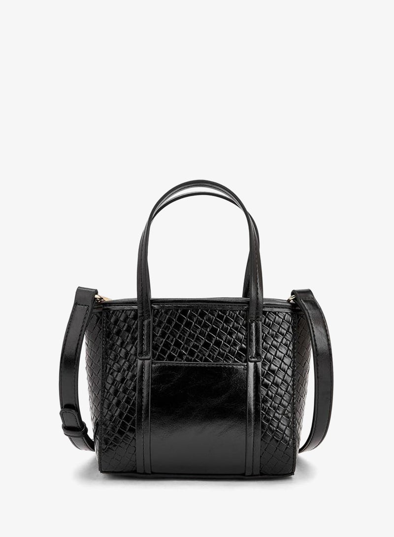 MISSY Tote With Waffle Embossing And Multiple Charms - Image 5