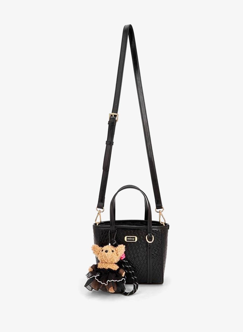 MISSY Tote With Waffle Embossing And Multiple Charms - Image 2