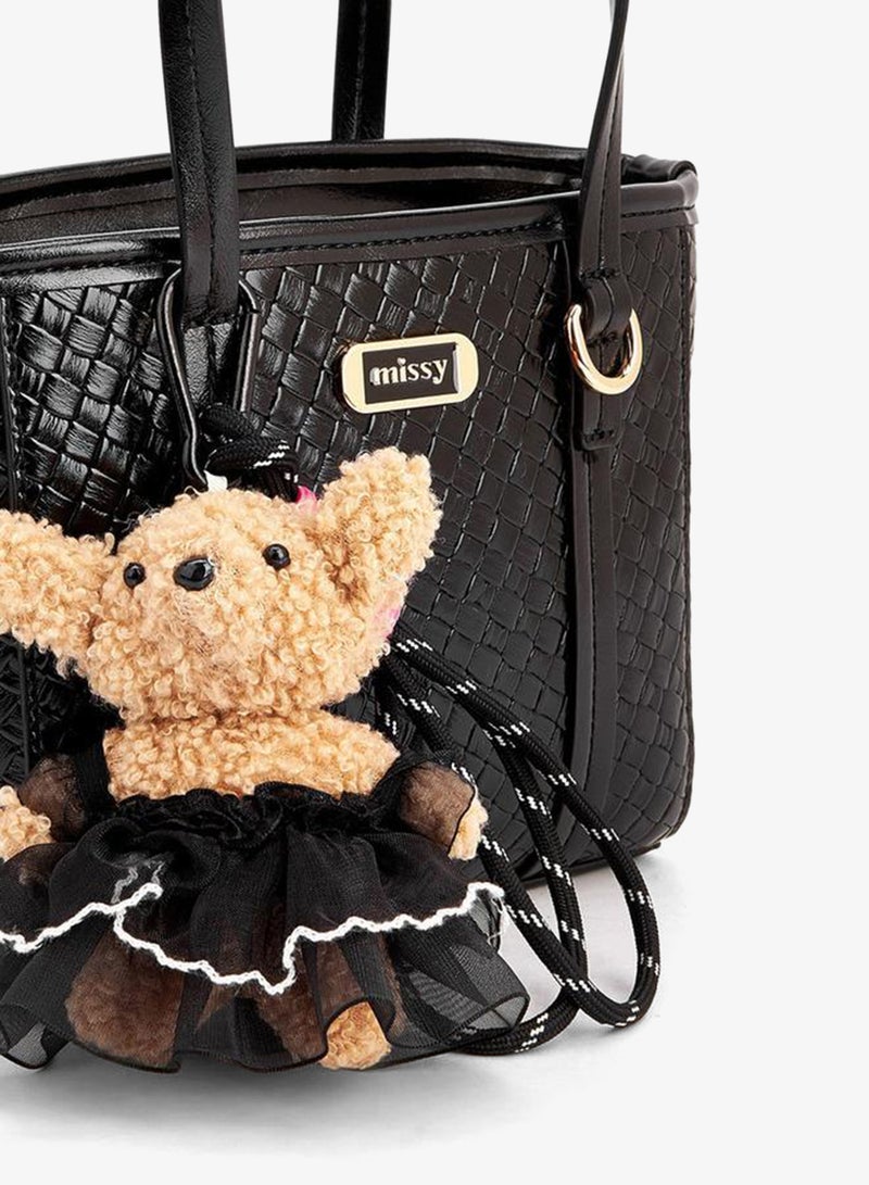 MISSY Tote With Waffle Embossing And Multiple Charms - Image 4