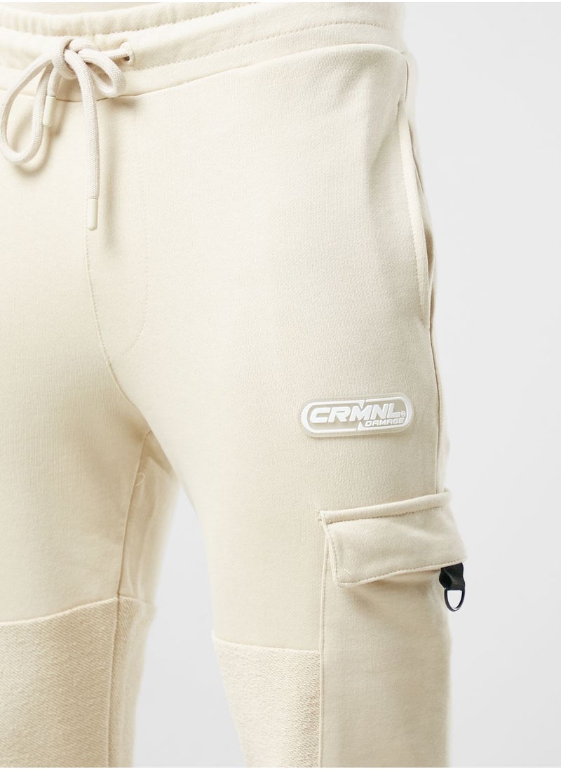 CRIMINAL DAMAGE - Reverse Cut & Sew Sweatpants - Image 1