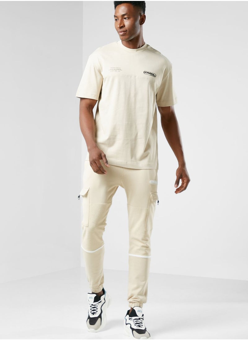 CRIMINAL DAMAGE - Reverse Cut & Sew Sweatpants - Image 1