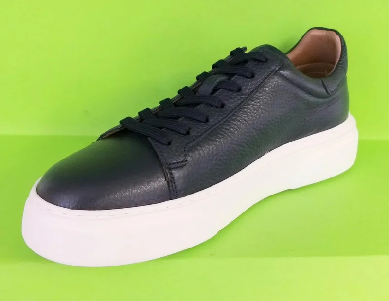 باجز شوز Bagsshoes 2501 Footcap Men's Genuine Leather High Sole Premium Sneaker Shoes