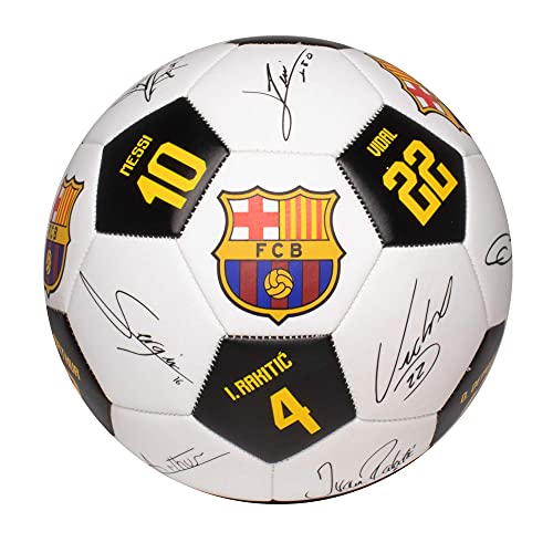 Maccabi Official FC Barcelona Soccer Ball with Player Signatures and Player Numbers, Size 5 - Image 2