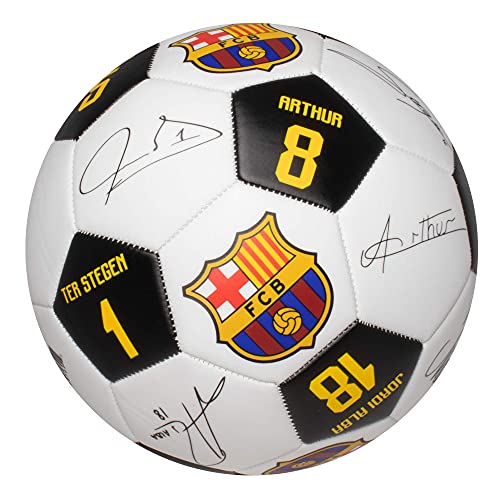 Maccabi Official FC Barcelona Soccer Ball with Player Signatures and Player Numbers, Size 5 - Image 4