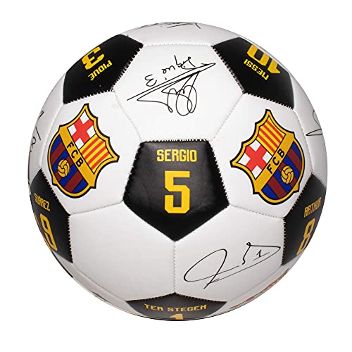 Maccabi Official FC Barcelona Soccer Ball with Player Signatures and Player Numbers, Size 5 - Image 5