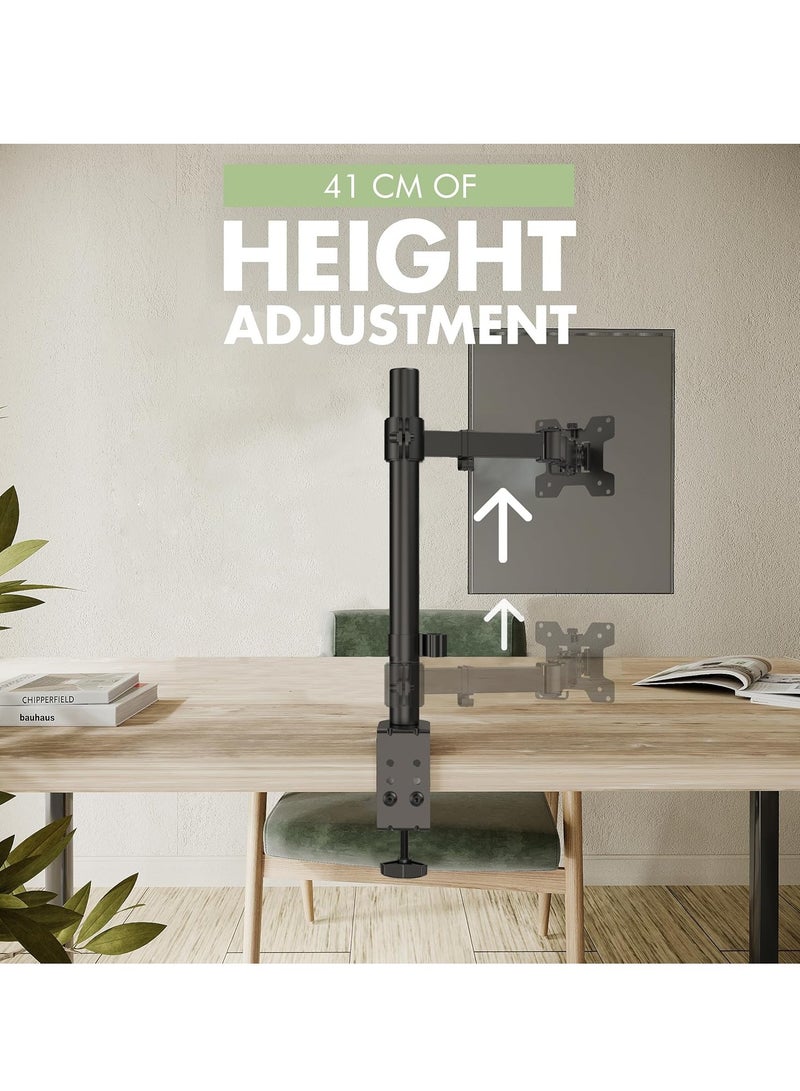 Desktop Monitor Stand, 13-27 Inch LED LCD Monitor Holder, Computer Monitor Holder with Clamp - Image 3