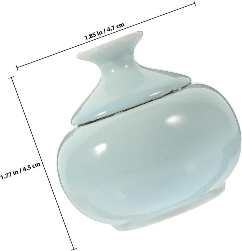 Ceramic Lip Balm Container with Lid Mini Sealed Refillable Cosmetic Sample Jar Travel Cream Case for Personal Care - Image 2