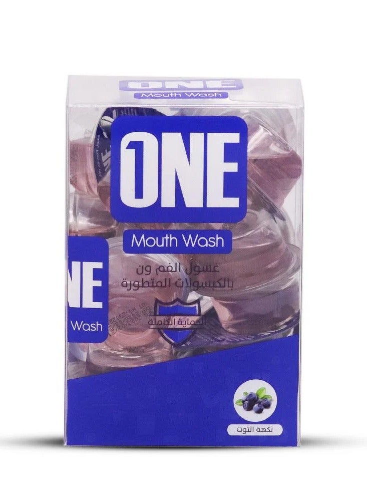 وان ون غسول الفم بالكبسولات المتطورة بنكهة التوت - 20 * 15 مل - Image 1