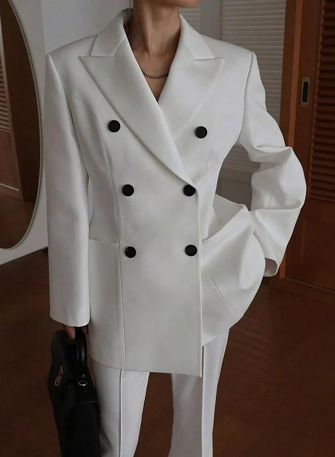Take Two Women Longline Double-Breasted Blazer