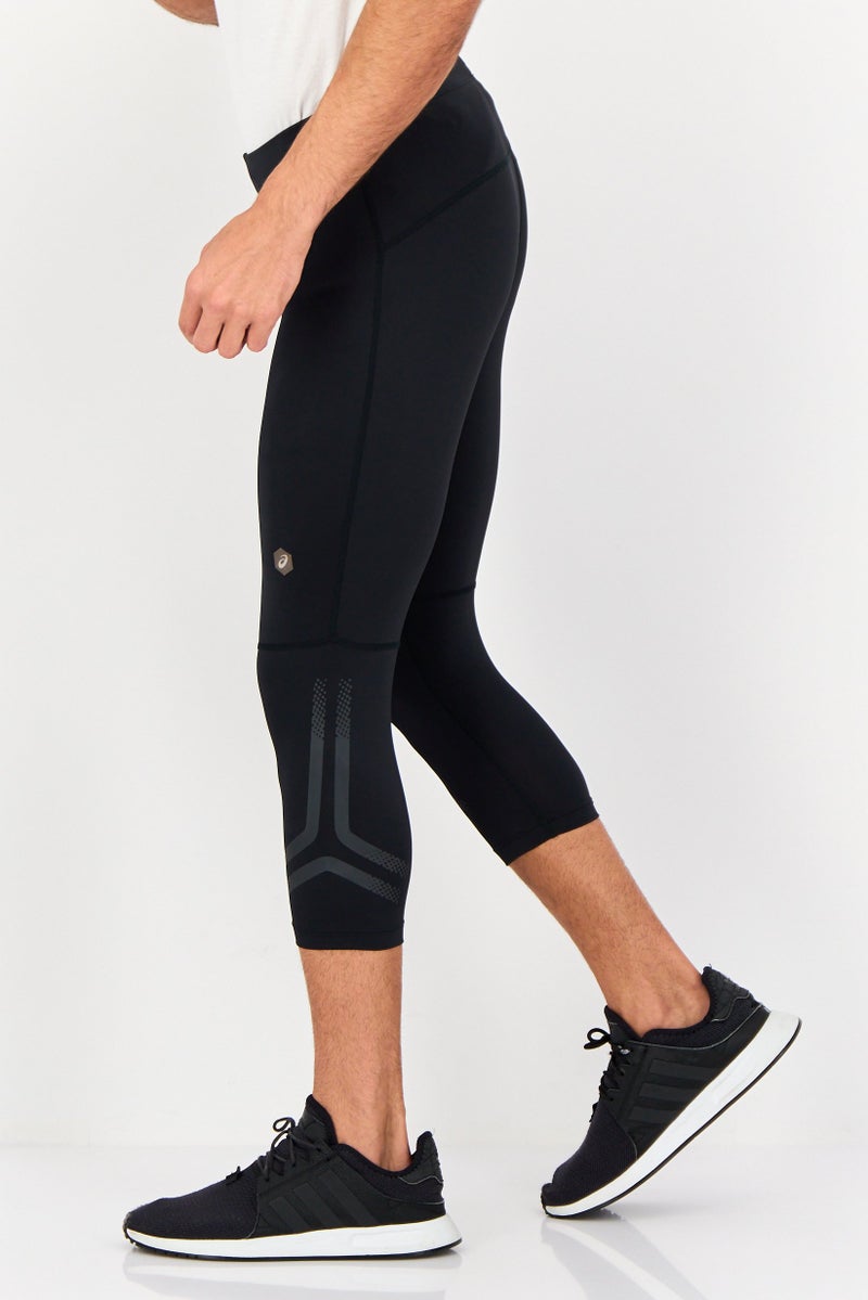 asics Men Sportswear Fit 3/4 Running Tights, Black - Image 4