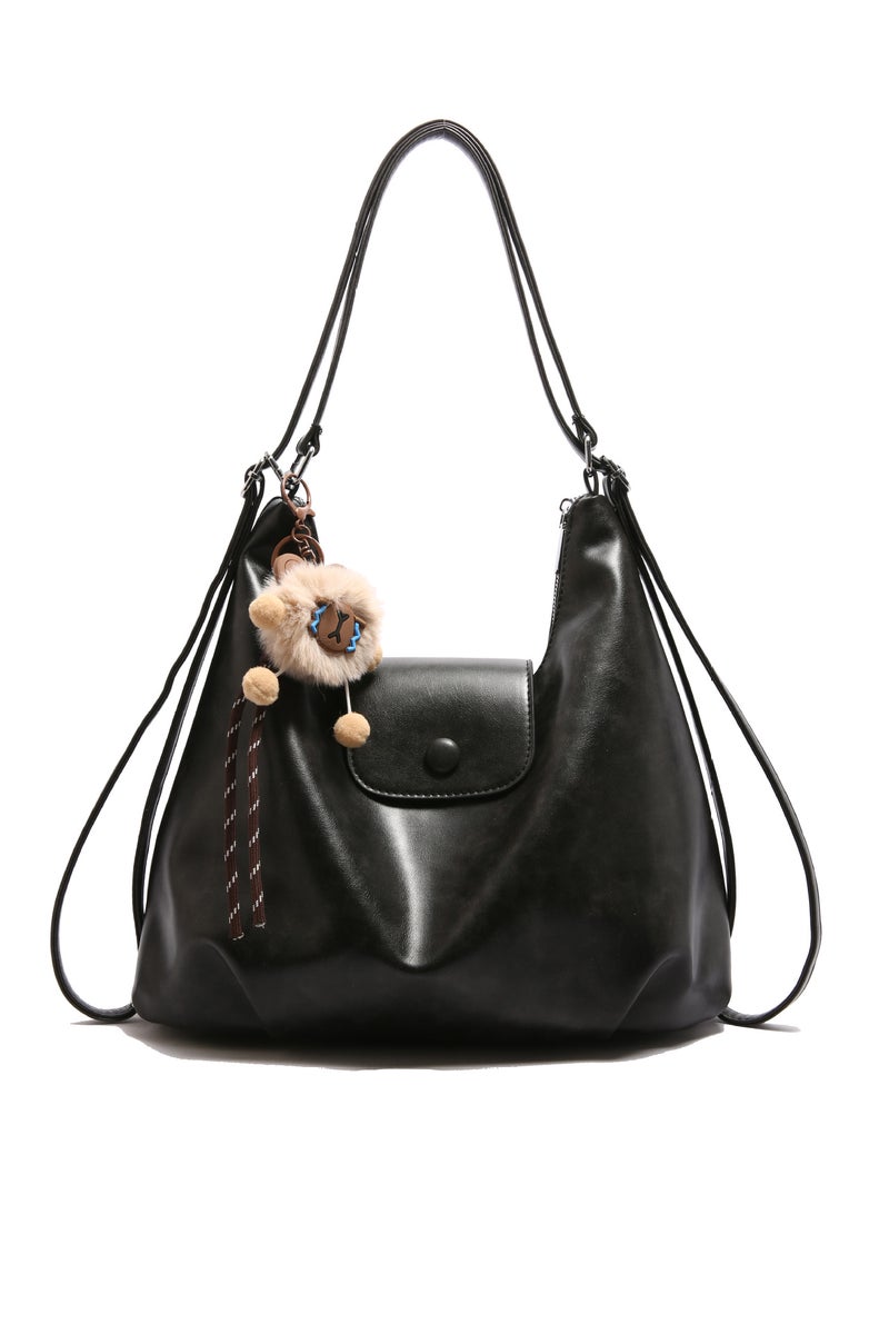 Vintage Style Soft PU Large Capacity Multi-way Shoulder Bag Crossbody Bag for Women - Image 5