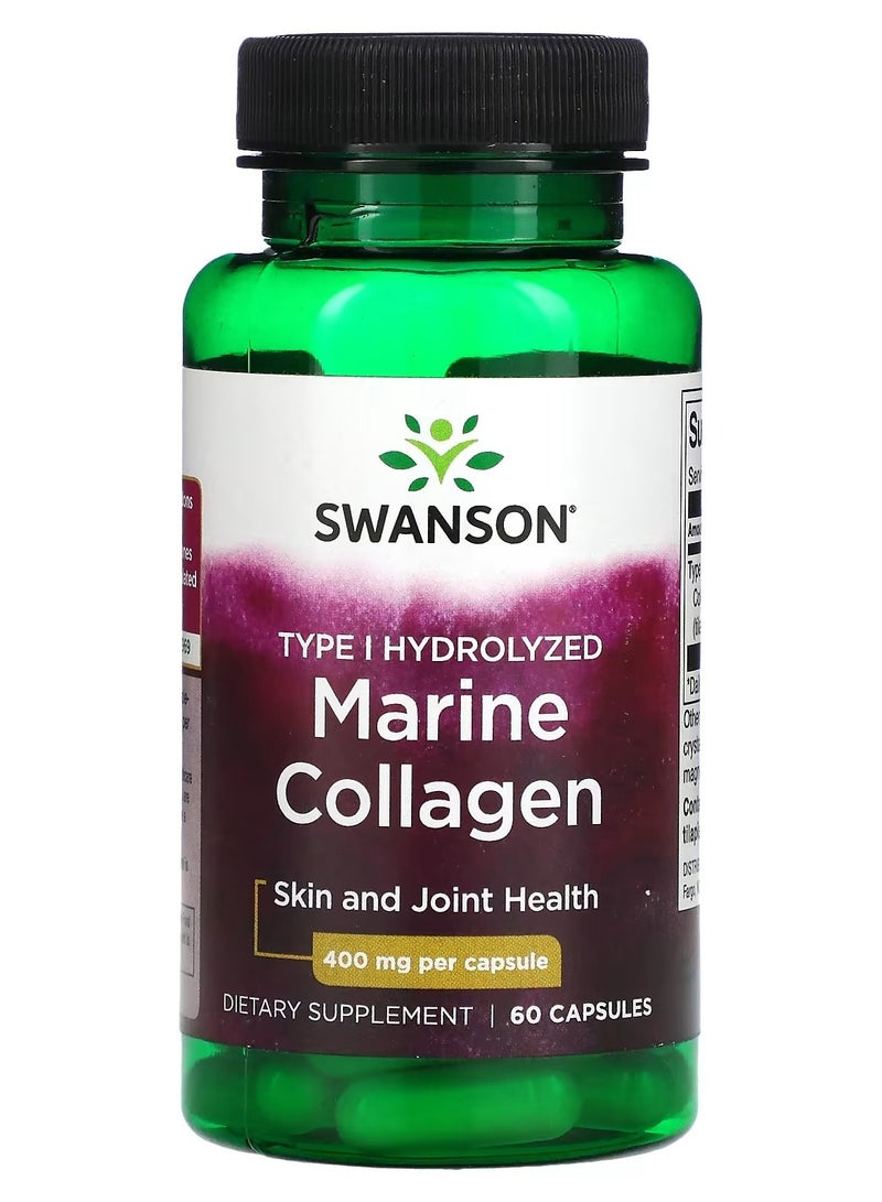 سوانسون، الكولاجين البحري، 400 ملغ، 60 كبسولة