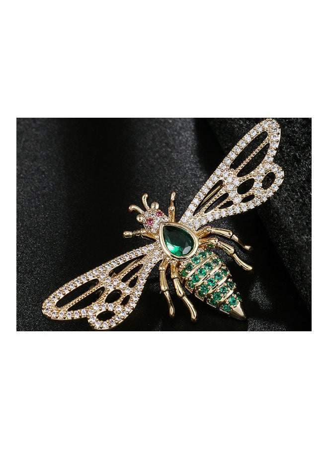 NIBEMINENT - Cute Dragonfly Shape Inlaid Brooch - Image 1
