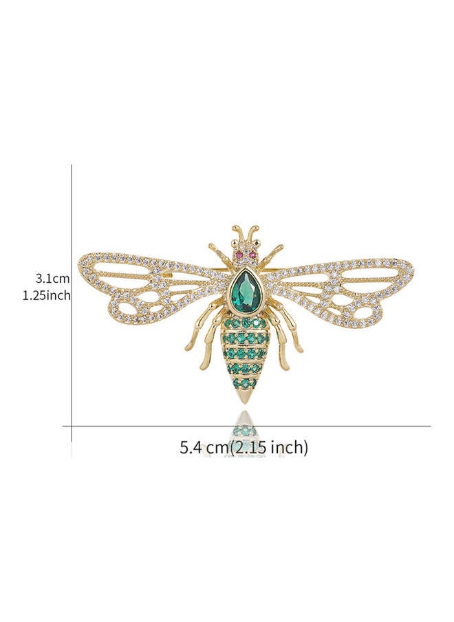 NIBEMINENT - Cute Dragonfly Shape Inlaid Brooch - Image 1