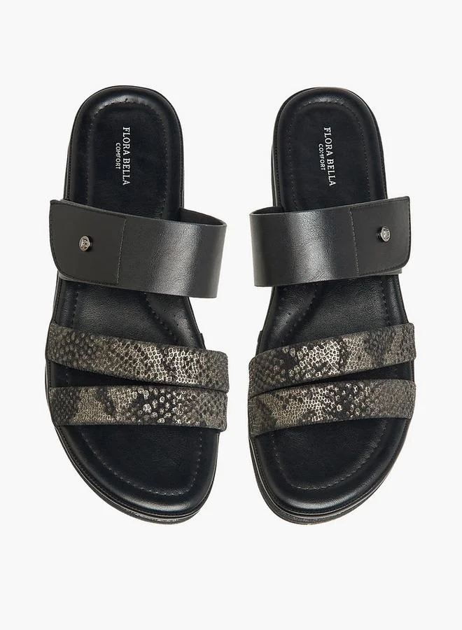 Flora Bella Women Animal Print Strap Sandals