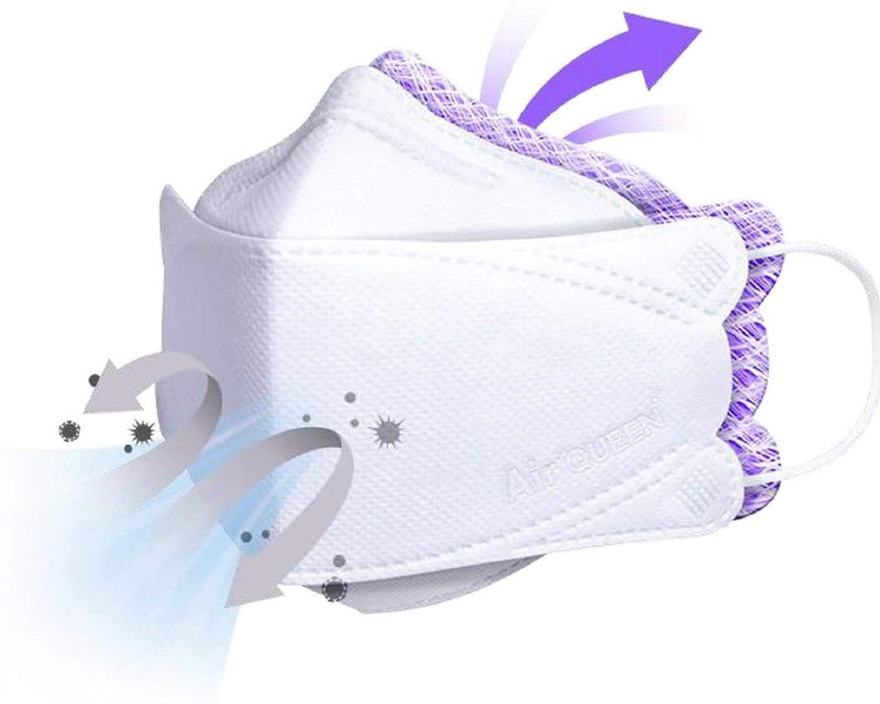 AIRQUEEN 20 Pack Authentic Air Queen 3Layers NanoFilter Face Safety Mask for Adult Individually Packaged Made in South Korea - Image 1