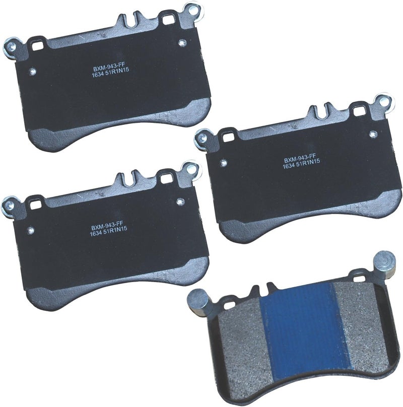 Bendix Premium SBM1634 Semi-Metallic Front Brake Pads for Mercedes-Benz CLS500 2018-2011, CLS550 2018-2012, E550 2014-2012, SLC43 AMG 2020-2017, SLK55 AMG 2013-2012, SLK55 AMG 2016-2015 - Image 1