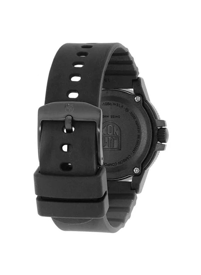 Luminox ساعة يد مطاطية للجنسين على شكل دائري - XS.0301.L - 39 مم - Image 3