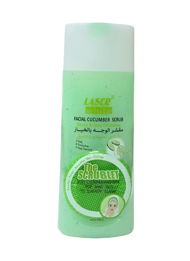 ليزر وايت مقشر الوجه بالخيار 175مل 