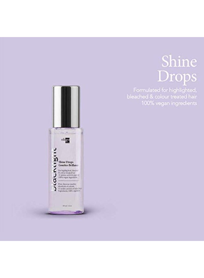 Oligo Professionnel Blacklight Shine Drops Weightless hair oil Anti frizz serum Argan oil Nourishing Paraben Free Instant shine 34 oz - Image 3