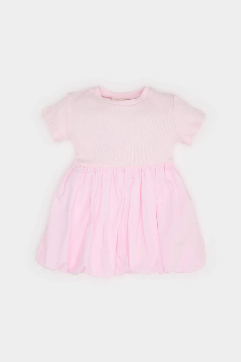 ديفاكتو Baby Girl Short Sleeve Corduroy Camisole Dress