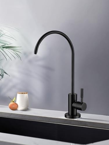 Bifordo Drinking Water Faucet Matte Black Water Filter Faucet, SUS304 Stainless Steel, Easy to Install Reverse Osmosis Faucet for Kitchen Bar Sink - Image 5