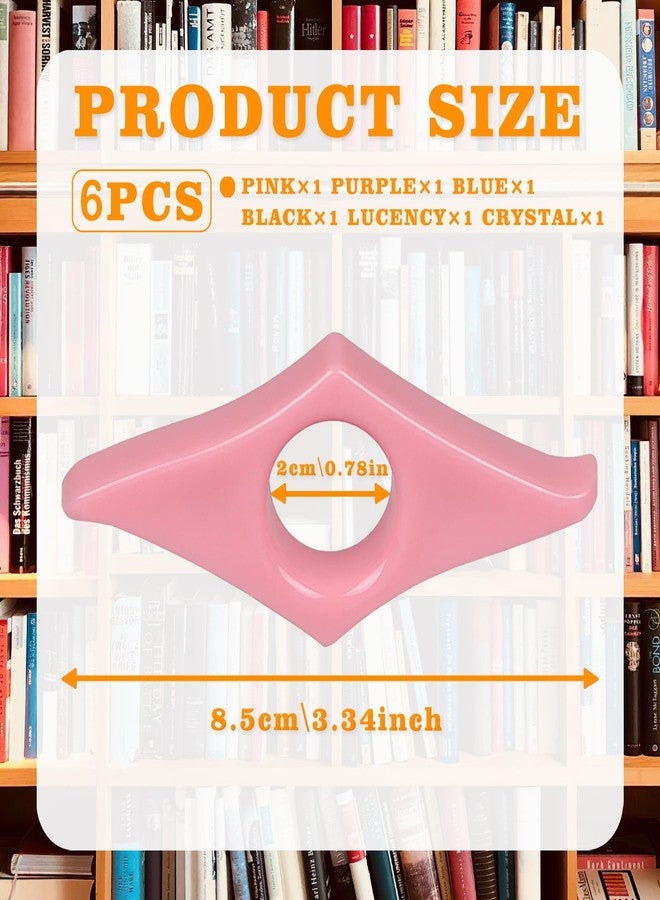 حامل صفحات كتاب مكون من 6 قطع، مثالي لمحبي القراءة، متوفر بألوان متعددة للاختيار من بينها. - Image 2