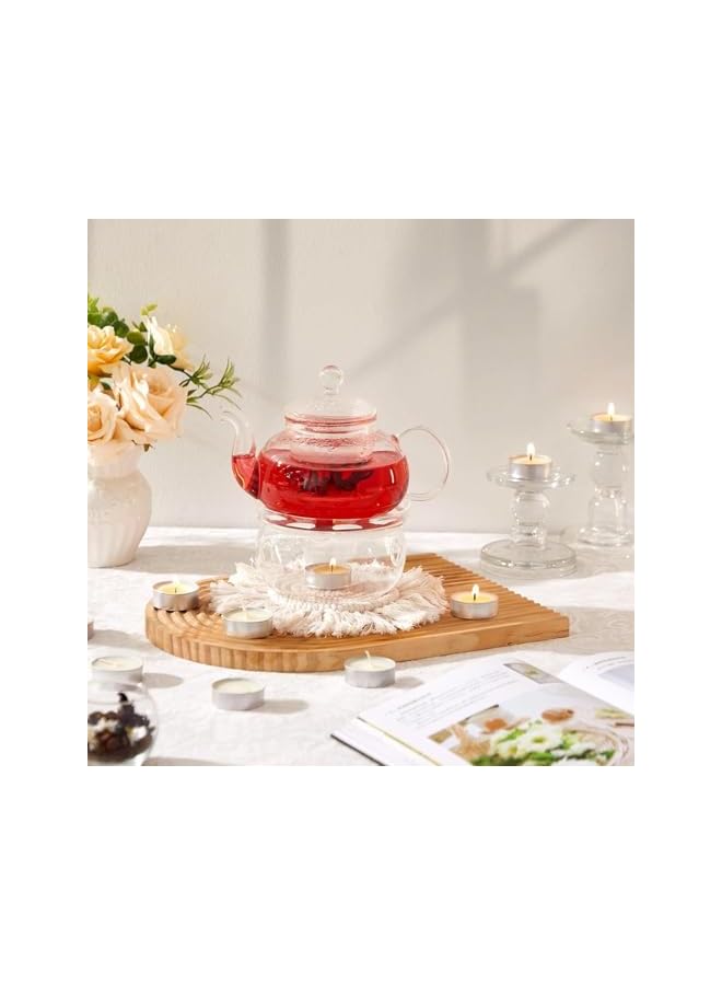 S-TOP 100 Pack Tea Lights Candles, Tealight Candles,White Smokeless Dripless Long Lasting Tea Light Candles,Tea Candles for | Weddings | Party | Shabbat | Home Decorative Tealights - Image 3