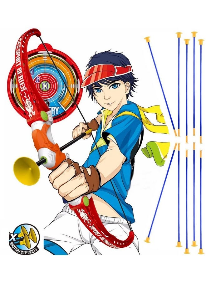 Amitasha Archery Bow And 10 Arrows Target Game For Kids (Multicolor)  - Image 1