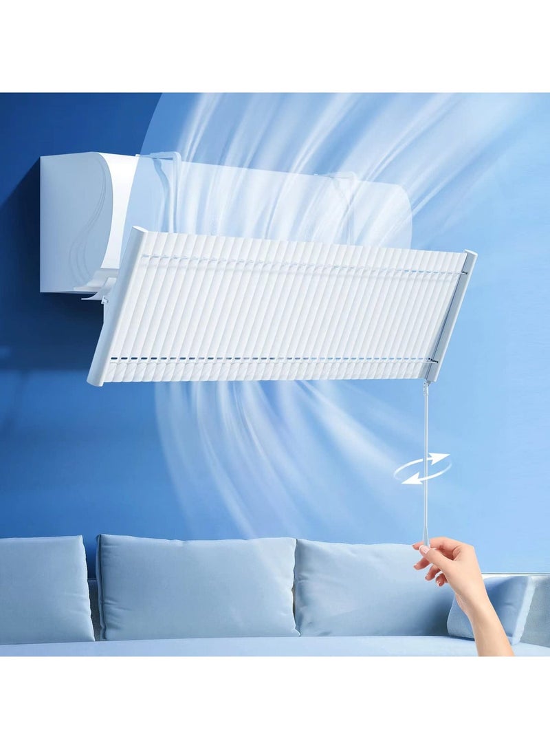 Adjustable AC Air Deflector for Split Air Conditioners, Foldable and Telescopic Air Outlet Baffle, Enhances Cooling and Heating Circulation, Adjustable Wind Direction - Image 1