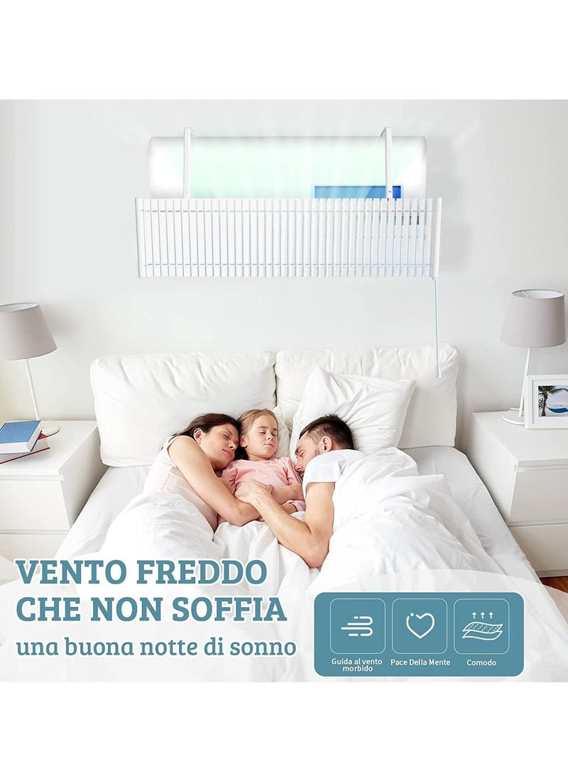 Adjustable AC Air Deflector for Split Air Conditioners, Foldable and Telescopic Air Outlet Baffle, Enhances Cooling and Heating Circulation, Adjustable Wind Direction - Image 4