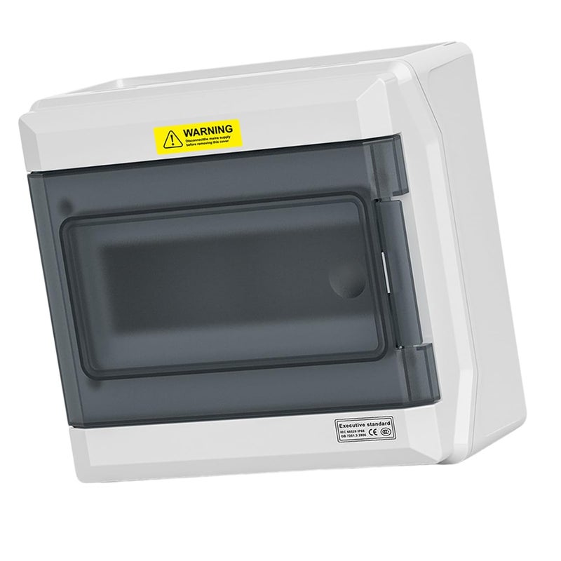 صندوق مفاتيح كهربائي 5 دوائر بغطاء شفاف لتوزيع الطاقة الداخلي والخارجي اللون E - Image 2